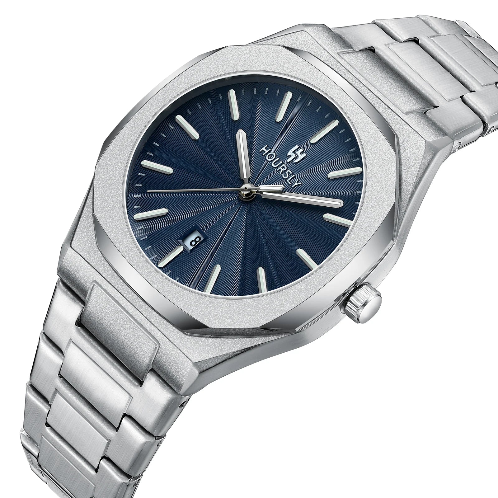 Montre Homme Quartz – Étanche, Bracelet Acier, Lumineuse