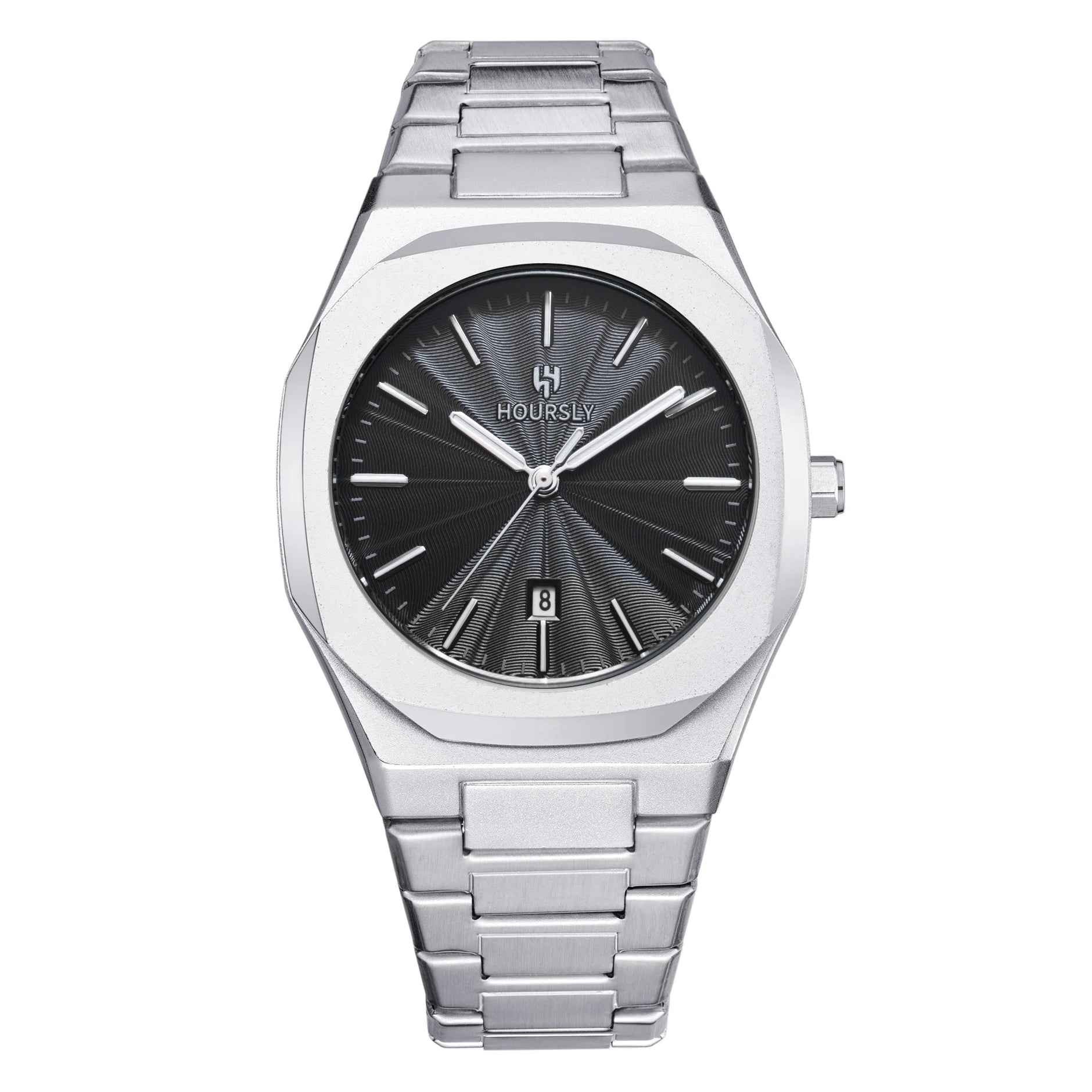 Montre Homme Quartz – Étanche, Bracelet Acier, Lumineuse