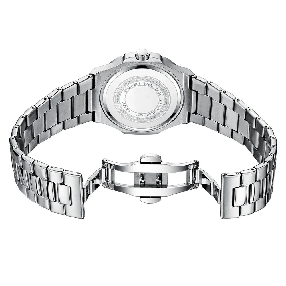 Montre Quartz Femme avec Lumière Nocturne