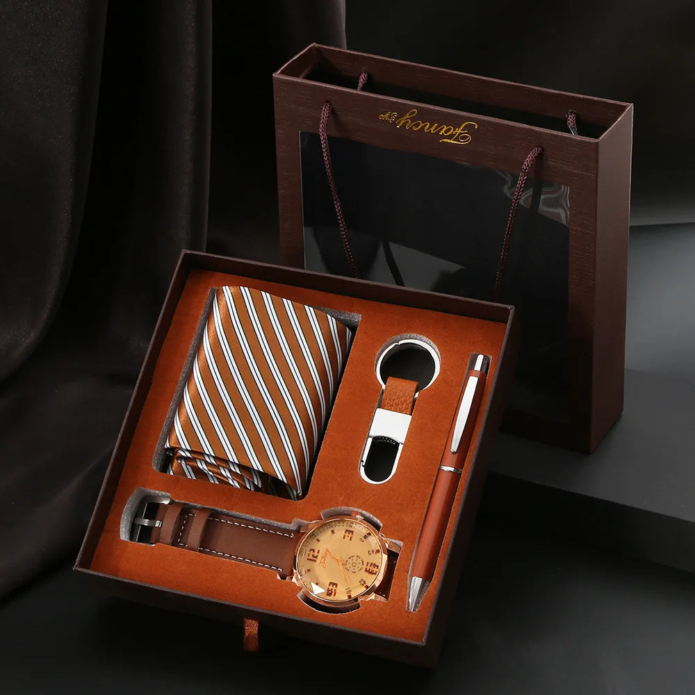 Coffret Cadeau Homme : Montre, Accessoires & Stylo